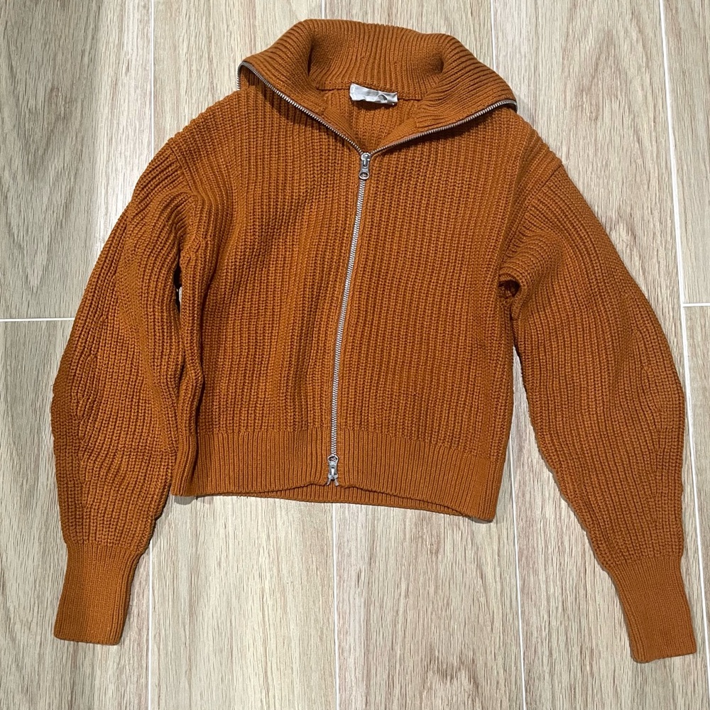 Everlane Collar Zip Cotton Sweater